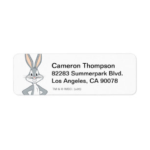 Étiquette BUGS BUNNY™   Bunny Stare 2