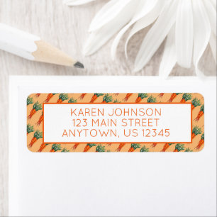 Étiquette Bunch de carottes Orange Vegetable Veggie Garden