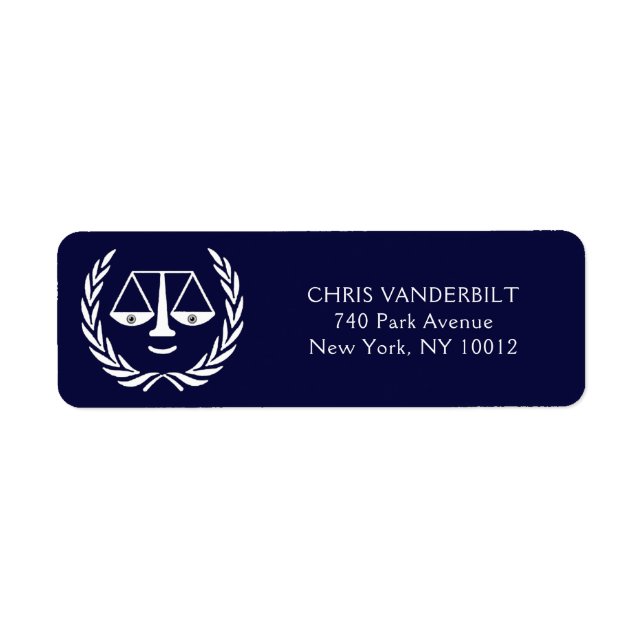 Étiquette Bureau du droit des avocats (Devant)