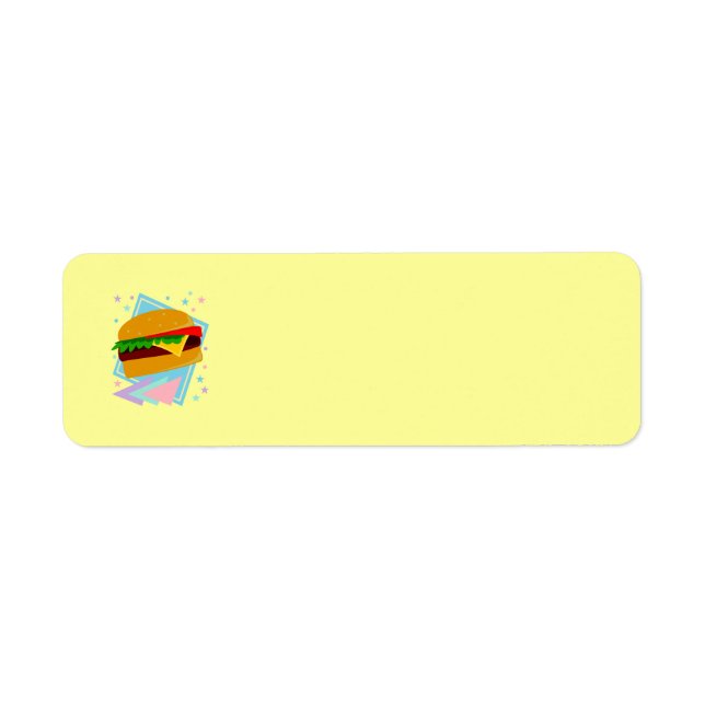 Étiquette Burger Mignon Délicieux (Devant)