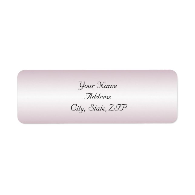 Étiquette Burgundy Diamond Rond Corners Adresse de retour (Devant)