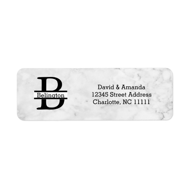 Étiquette Business Logo Custom Return Address Label (Devant)