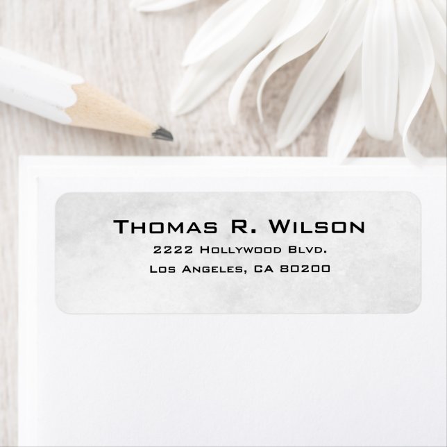 Étiquette Business Logo Custom Return Address Label (En situation)
