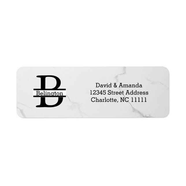 Étiquette Business Logo Custom Return Address Label (Devant)