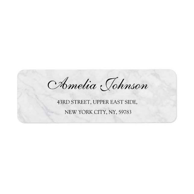 Étiquette Business Logo Custom Return Address Label (Devant)