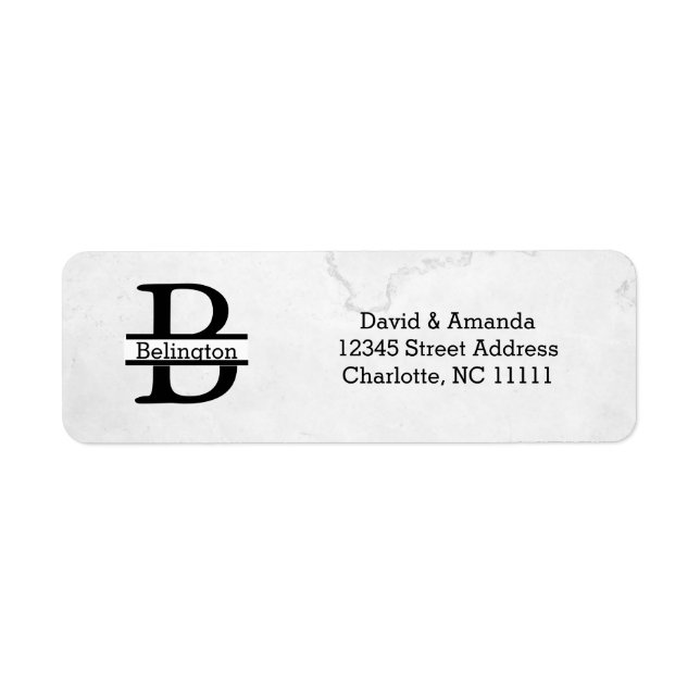 Étiquette Business Logo Custom Return Address Label (Devant)