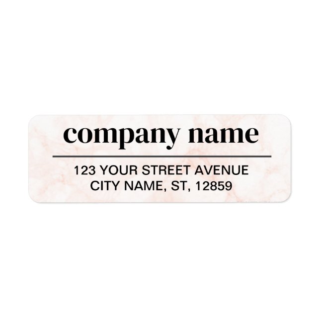 Étiquette Business Logo Custom Return Address Label (Devant)