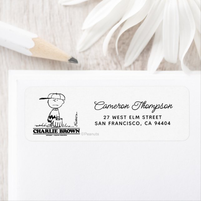 Étiquette cacahuètes | Charlie Brown Jouer à la balle (En situation)