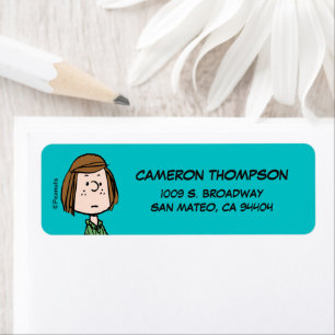 Étiquette cacahuètes Peppermenthe Patty assis