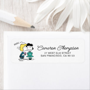 Étiquette cacahuètes   Saint Valentin   Lucy & Schroeder Kis