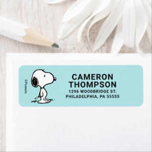 Étiquette cacahuètes   Snoopy