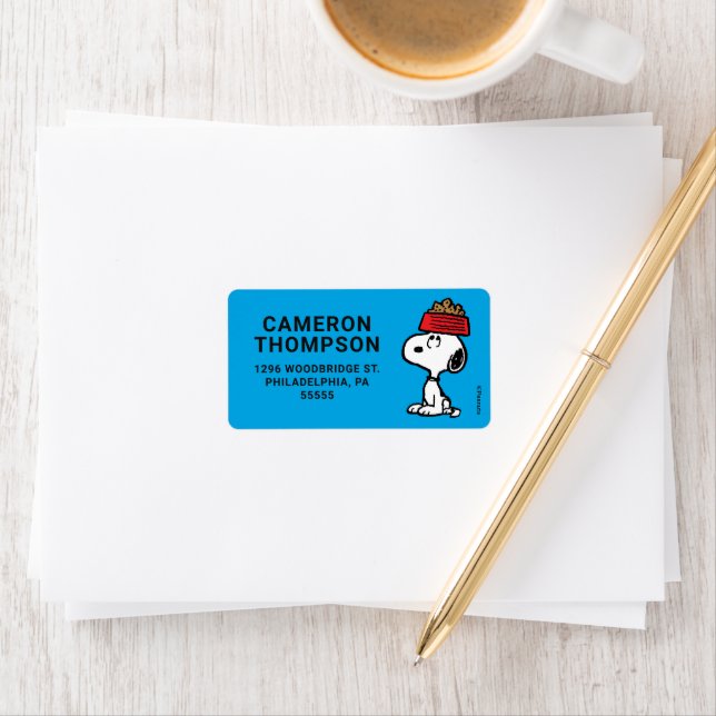 Étiquette cacahuètes | Snoopy Équilibrer Son Chien Disque (En situation)