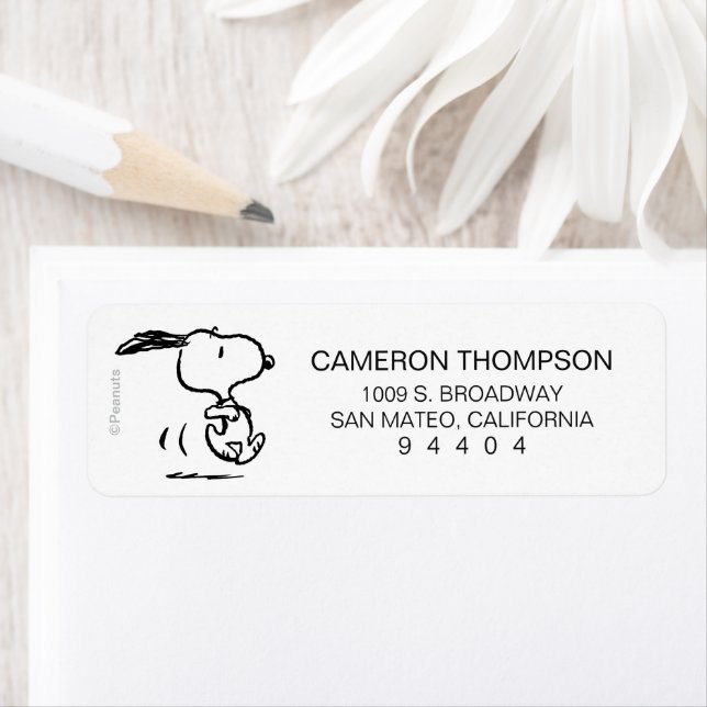 Étiquette cacahuètes | Snoopy Running (En situation)
