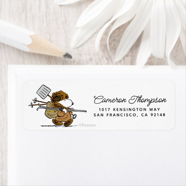 Étiquette cacahuètes | Snoopy Snow Warrior (En situation)