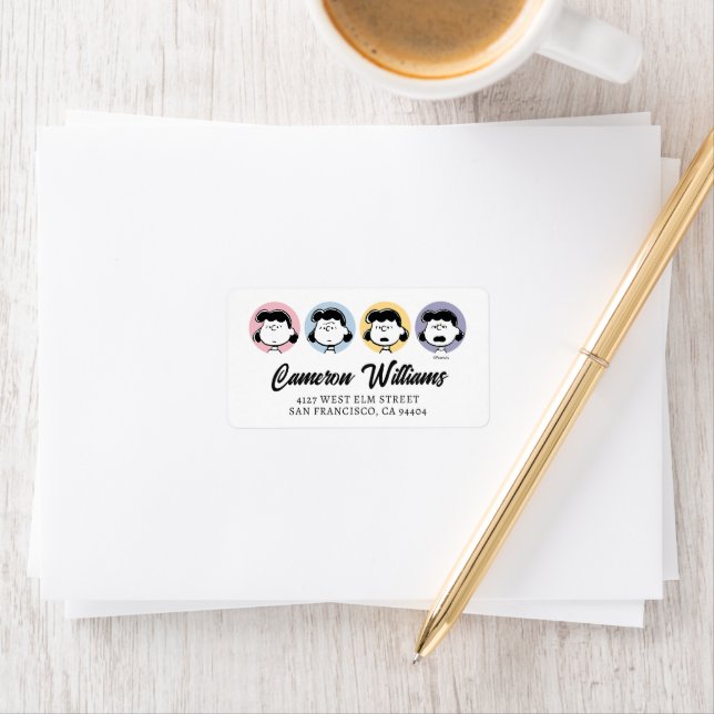 Étiquette cacahuètes | Visages de Lucy (En situation)