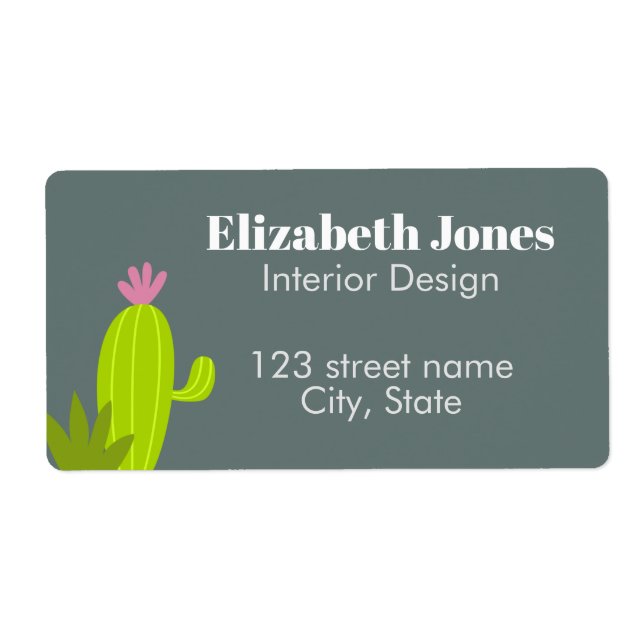 Étiquette Cactus Shipping Labels (Devant)