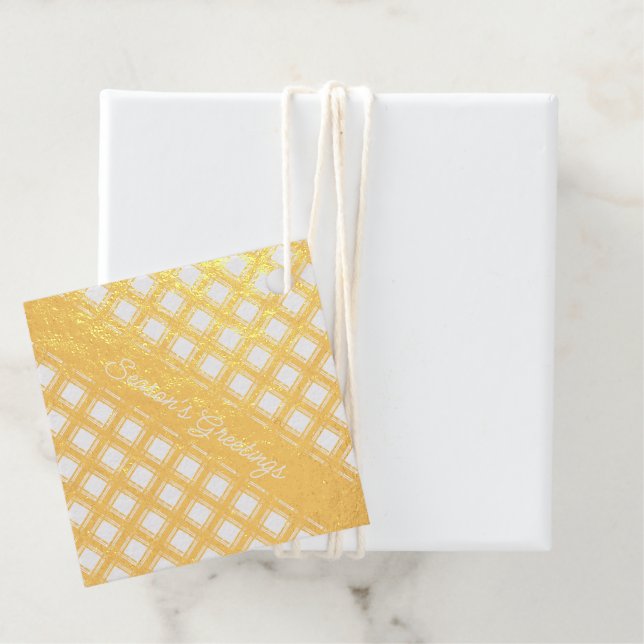 Étiquette-cadeau Accueil Tartan écossais original (Avec boite)