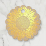 Étiquette-cadeau Amour et Merci Rustic Gold Foil Mariage<br><div class="desc">Véritable feuille d'or rustique étiquettes de faveur sur stock de carte papier kraft que vous pouvez personnaliser pour vos souvenirs mariages spéciaux et vous remercier cadeaux. Si des tournesols ou des pâtisseries de printemps de campagne faisaient partie de votre célébration spéciale, d'élégantes étiquettes de faveur de tournesol apporteront une touche...</div>