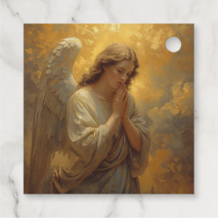 Étiquette-cadeau Ange priant - Occasions religieuses