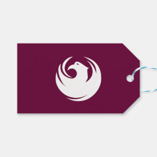 Étiquette cadeau avec drapeau de Phoenix, Arizona