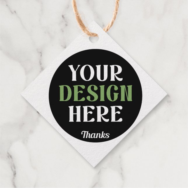 Étiquette-cadeau baiser personnalisé, unique, élégant et minimalist (Dos)