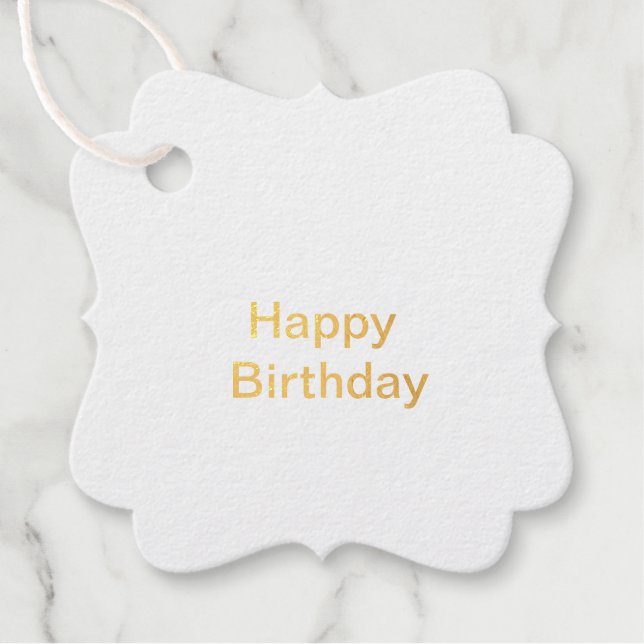 Étiquette-cadeau Balise cadeau d'anniversaire heureuse (Devant)