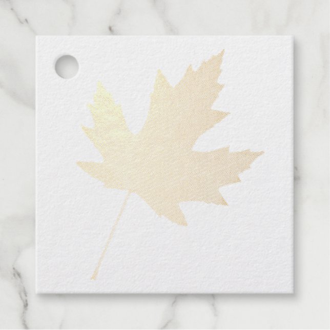 Étiquette-cadeau Balise de préférence de la feuille Sycamore (Devant)