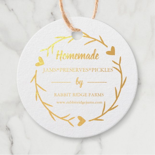 Étiquette-cadeau Balise d'emballage pour les petites entreprises pa (Devant)