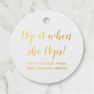 Étiquette-cadeau Balise Foil Favor