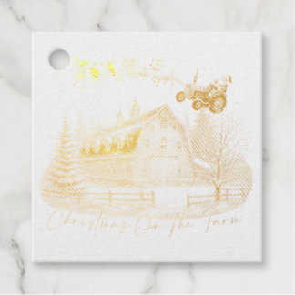 Étiquette-cadeau Balise Foil Favor