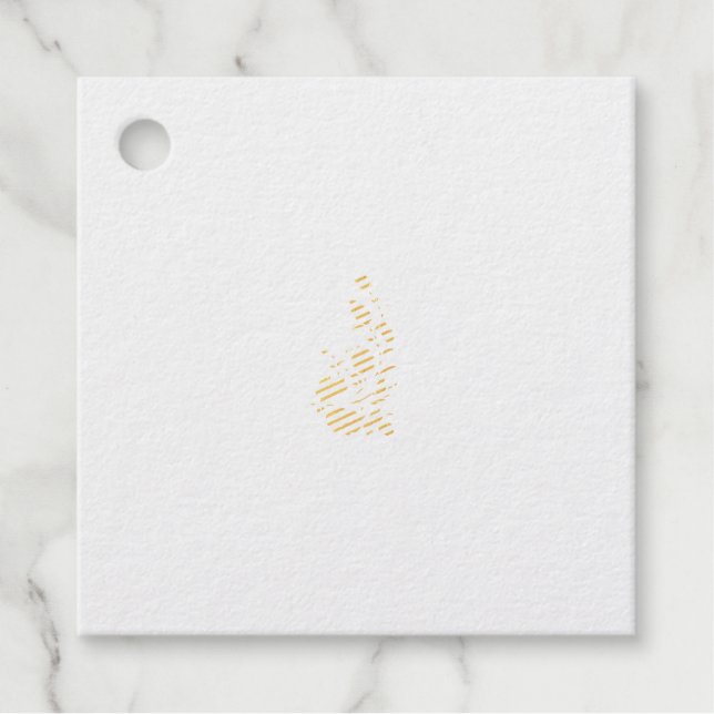 Étiquette-cadeau Balise Foil Favor (Devant)