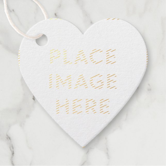 Étiquette-cadeau Balises de préférence pour le coeur (Devant)