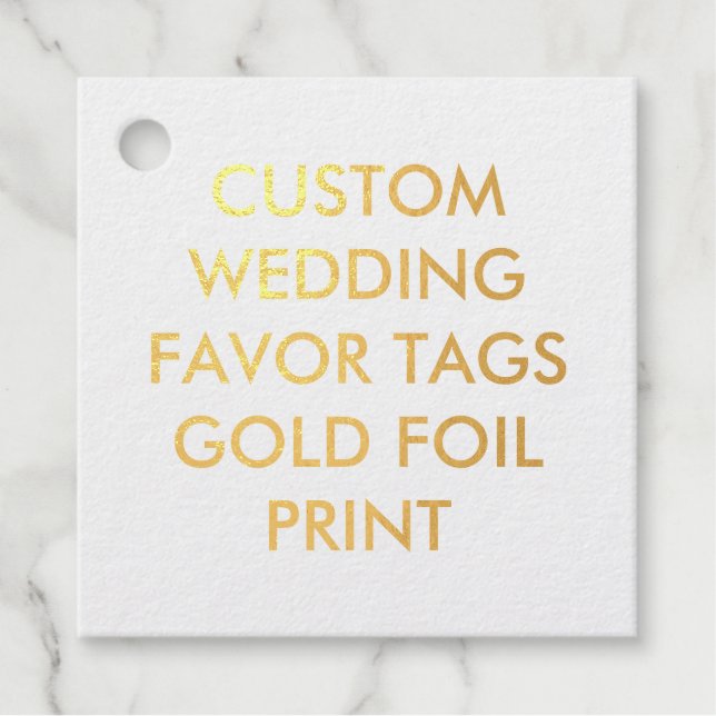 Étiquette-cadeau BALISES FAVORISÉES CARRÉ Personnalisées mariage -  (Devant)