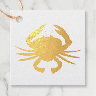 Étiquette-cadeau Baltimore MD Crabe du Maryland Crustacé fruits de