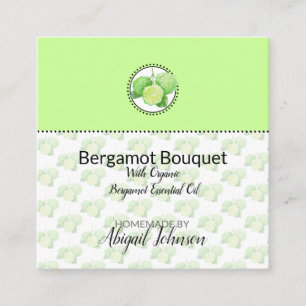 Étiquette Cadeau Bergamote Citron Maison pour le B