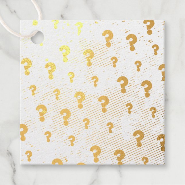 Étiquette-cadeau Black and Gold Murder Mystery Party (Devant)