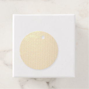 Étiquette-cadeau Bloc de couleur pêche et bronzée   Conception de m