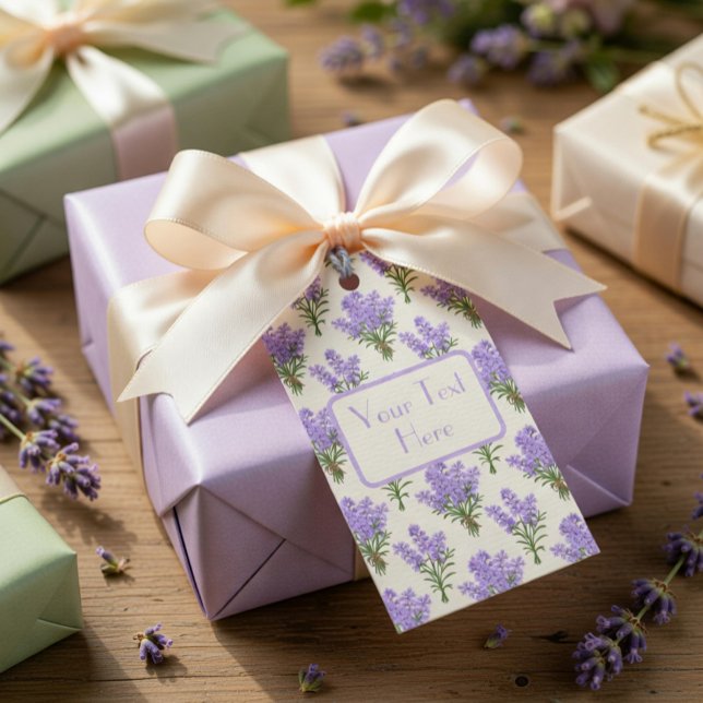 Étiquette Cadeau Bouquets de Lavande de Provence (Créateur téléchargé)
