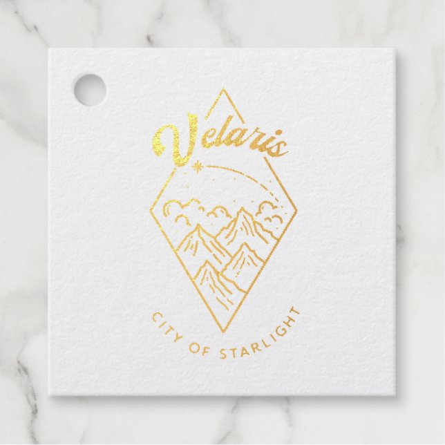 Étiquette-cadeau Cadeau de Velaris / Mariage / Fête  (Devant)