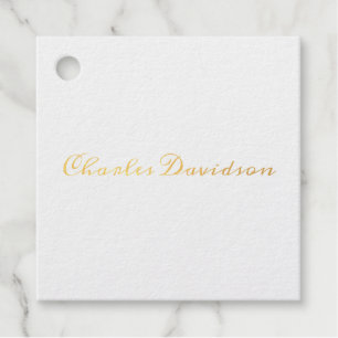 Étiquette-cadeau Calligraphie minimaliste moderne professionnelle