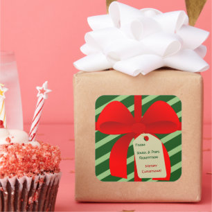 Étiquette cadeau Christmassy Bow