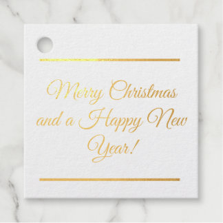 Étiquette-cadeau Classic Christmas Wishes