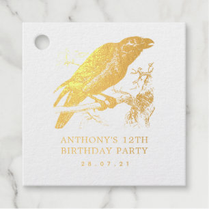 Étiquette-cadeau Corbeau