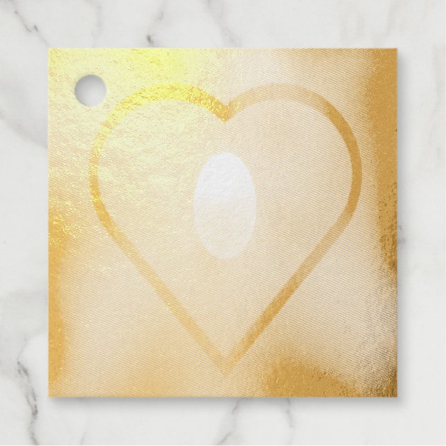 Étiquette-cadeau Couleurs foncées brillant entendre blanc ampoule a (Devant)