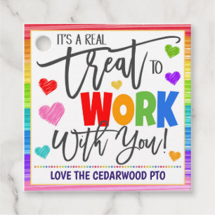 Étiquette cadeau Coworker