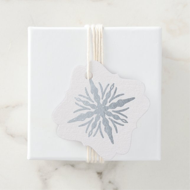 Étiquette-cadeau Créez votre propre flocon d'huile d'argent (Avec boite)