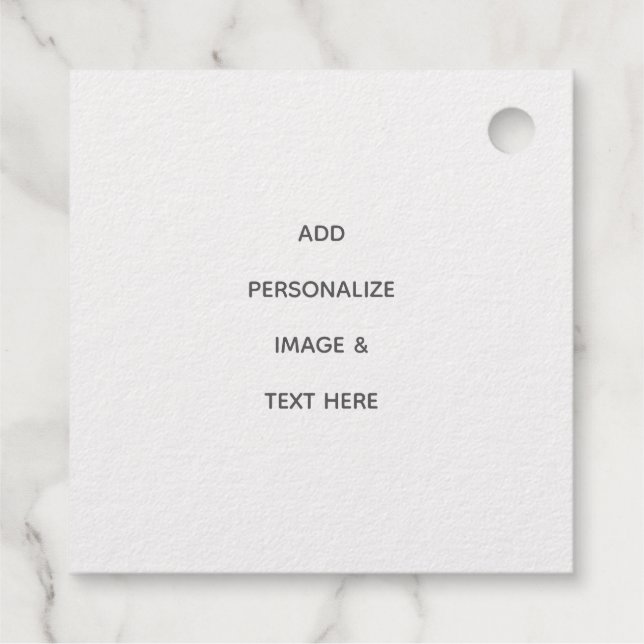 Étiquette-cadeau Créez Votre Propre Personnalisation (Dos)