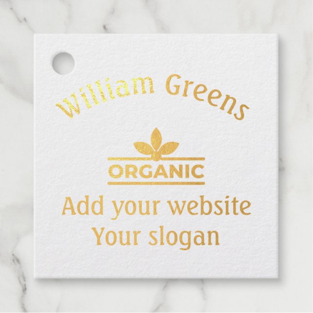 Étiquette-cadeau Custom Foil Favor tag (Devant)