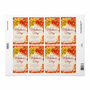 ÉTIQUETTE CADEAU D'AMOUR POUR LA FÊTE DES MÈRES