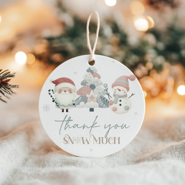 Étiquette cadeau d'anniversaire de Noël Winter Won (Créateur téléchargé)